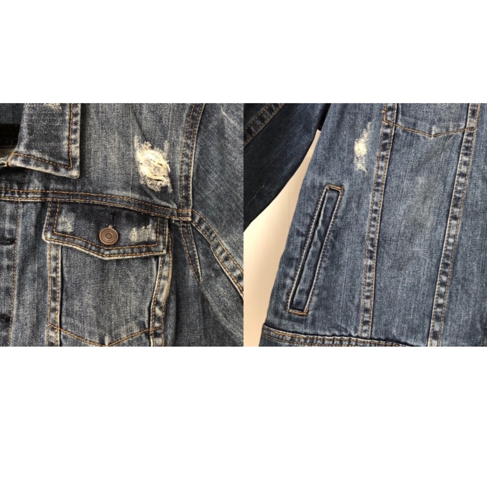 SOLD A Pea in the Pod Maternity Denim Jacket - Picture 5 of 8